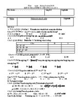 4 Kiểm tra 45 phút Chương I môn Số học Lớp 6 - Lần 1 - Năm học 2019-2020